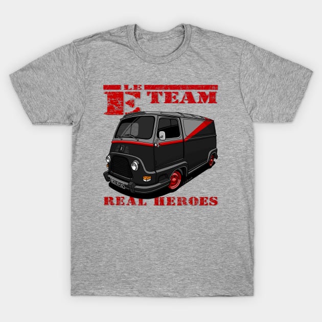 The cute french van of the real heroes! T-Shirt by jaagdesign